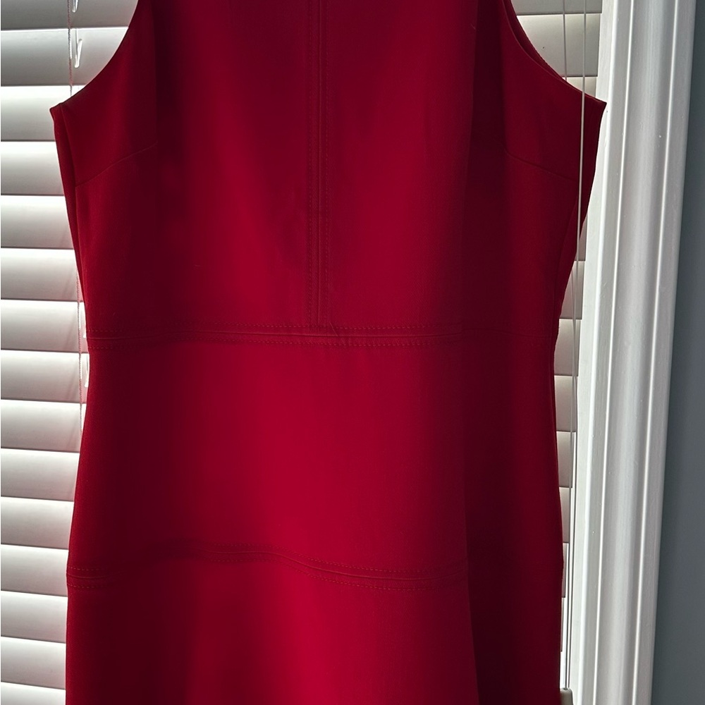 Banana Republic Red Sheath Midi Cocktail Dress